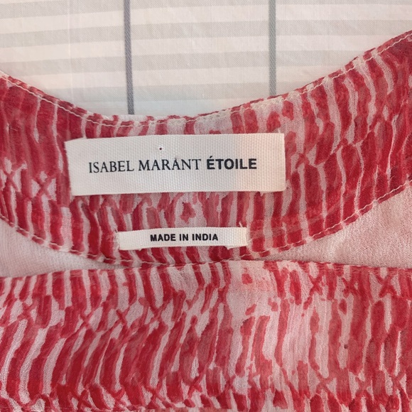 Isabel Marant ÉTOILE Printed Silk Strappy Tank Top- FRENCH SZ 40 (M) - Picture 10 of 15